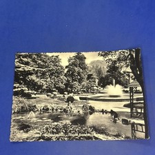 VITTORIO VENETO GIARDINI PUBBLICI FONTANE LUMINOSE - Bianco e nero Cartolina