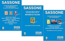 CATALOGO SASSONE SPECIALIZZATO VOL. 1 e 2 e 3  2026 nuovo