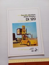 OM Carrello Elevatore Diesel Idraulico DI 120 1975 depliant originale italiano