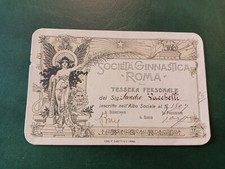 Calcio Tessera Football Club Società Ginnastica Roma Pre Lazio Roma Primi '900