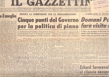 I2  IL GAZZETTINO N. 8 ANNO 78 DEL 10/1/1964 PAOLO VI FARA' VISITA A SEGNI