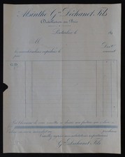 Fattura 1890 assenzio DECHANET