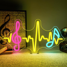 Musicale Scritte Neon,Scritta