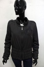 Diesel Donna Giubbotto Taglia XL Giacca Giubbino Coat Jacket Woman Grigio Logo