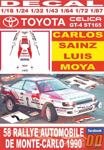 Decal toyota celica st165 - toyota, gt-4