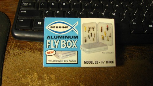 Vintage perrine fly box - vintage, #62