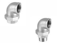 Bocchettone 3 pezzi 90° M/F -