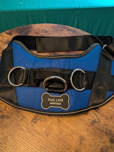 Imbracatura pug life blu nero - life,