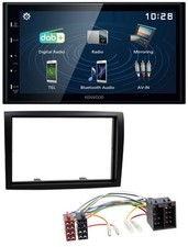 Autoradio Kenwood 2DIN Bluetooth MP3 USB DAB per Fiat Ducato Citroen Jumper Peug
