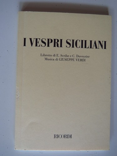 Vespri siciliani libretto di - i,