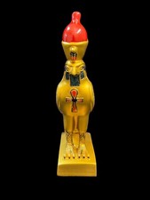 Statua Falco Horus Dorato con