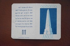 Tessera Fascista ONB Balilla