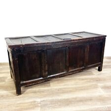 Cassapanca antica baule in legno d'epoca 800 panca vecchia madia cassa rustica