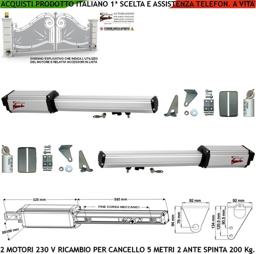 Pistoni 220 ricambio - v,