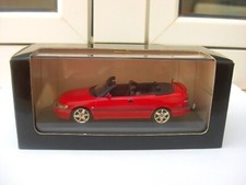 Saab 93 Aero cabriolet 2000 red Minichamps MIB 1:43 92 95 99 9000 volvo V RARE