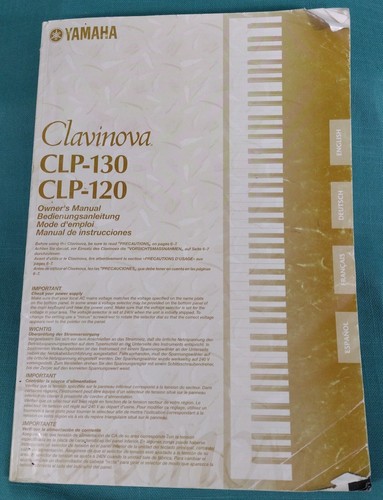 Clavinova clp 130 120 - clavinova, clp-130