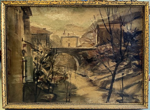 Quadro dipinto olio paesaggio - olio,