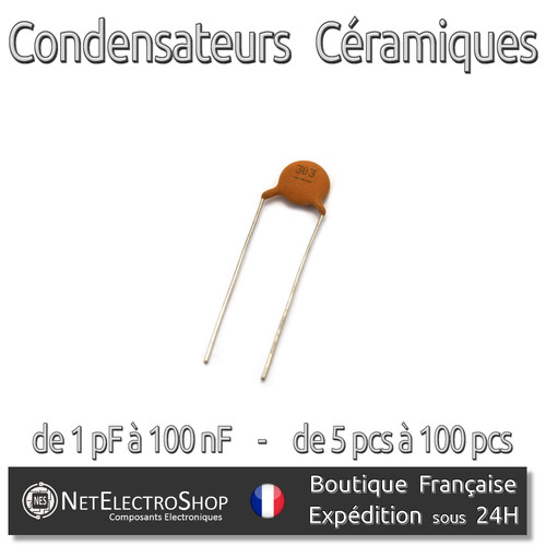Condensateur céramique 50v - céramique,