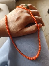 Collana In Corallo Di Sciacca E Argento