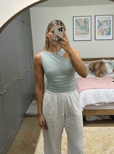 Top body zara - top, blu