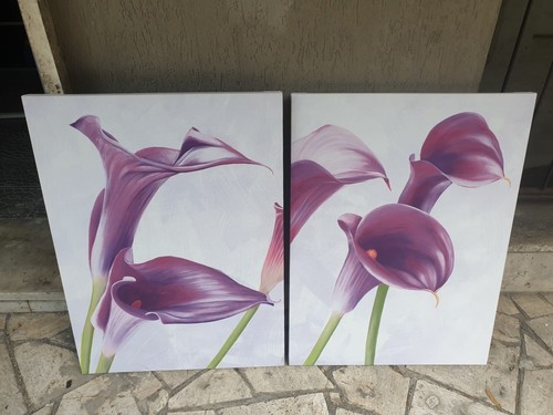 Quadri fiori calle viola 1 - fiori,