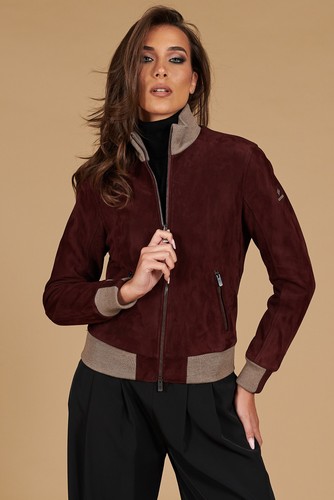 Bomber pelle scamosciata - bomber,