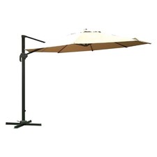 OMBRELLONE TONDO DA GIARDINO DECENTRATO A BRACCIO  Ø mt 3,5 - ecru