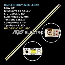 KIT 2 BARRE STRIP 42 LED TV