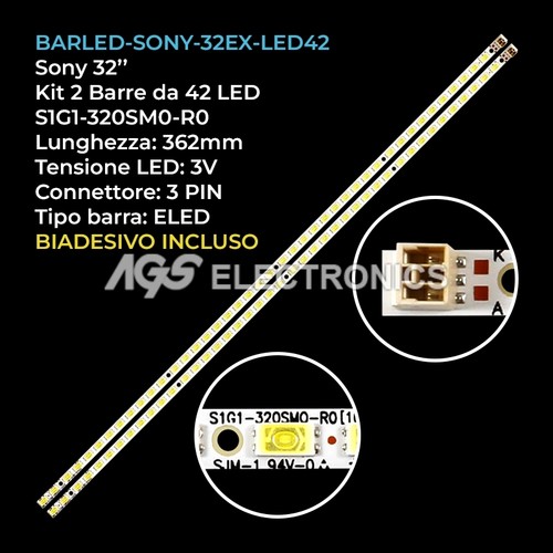 Kit barre strip led - 2, 42
