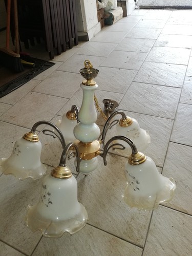 Lampadario ottone e - lampadario,