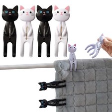 Norhogo 4 clip da spiaggia per gattini carini, mollette da spiaggia, (E4J)