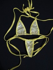 Set bikini giallo Shatterglass