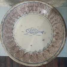 PIATTO ANTICO CERAMICA SICILIA CALTAGIRONE BURGIO VIETRI GROTTAGLIE VINTAGE RARO