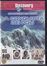 I GRANDI ESPLORATORI LA CONQUISTA DEI POLI DVD Discovery Channel Ottimo M09543