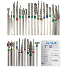 Frese diamantate dentali FG fiamma pera rotonda ad alta velocità conica dritta grana grossa