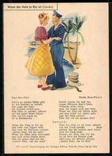 Canzone Quando l'Hein a Rio è Samba, cartolina 