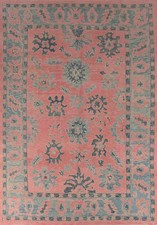 Tappeto Oushak annodato a mano