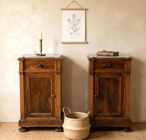 Coppia comodini noce piano - in,