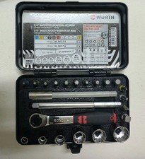 Chiavi a Bussola 1/4 a Cricchetto con Inserti Mini Set 23pz - WÜRTH 096511 23