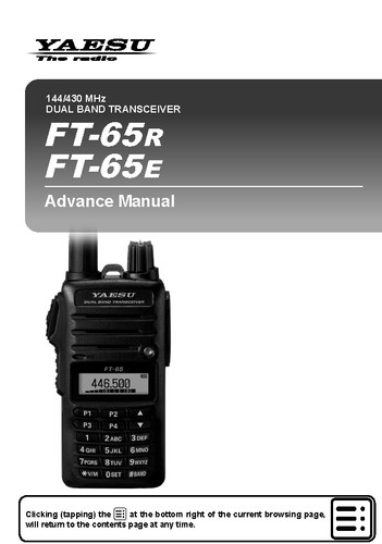 Yaesu 65re manuale - yaesu,