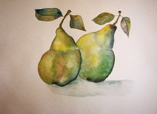 QUADRO con frutta natura morta