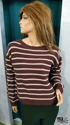 Denny rose maglia - rose, righe
