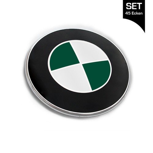 Emblema verde scuro adesivo
