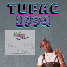Tupac Shakur Signed 1994