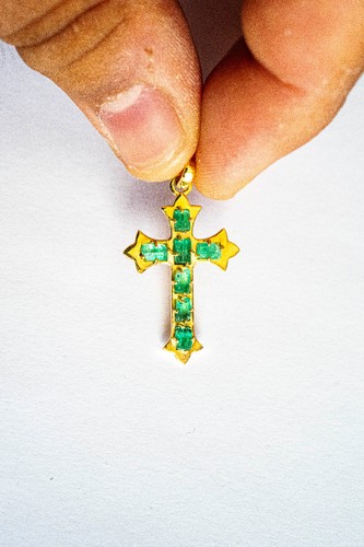 Croce oro 18ct - oro, 7