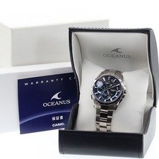 [Eccellente+] CASIO Oceanus Manta OCW-S4000-1AJF Data Radio ad Energia Solare Uomo