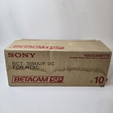10x Sony Betacam SP Tape BCT-90MLA registrazione videocassetta VTR 90 minuti grande