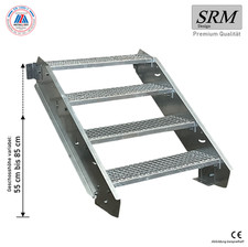 Scala in acciaio 4 gradini