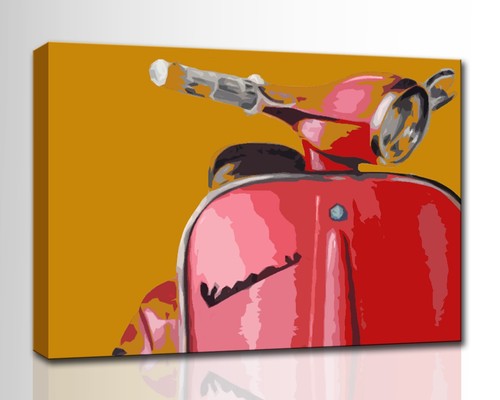 Vespa quadro dipinto - a, su