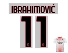 Kit Personalizzazione IBRAHIMOVIC 11 Nome Numero Maglia MILAN Puma away 2020-21